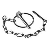 3/16Dia x 1-9/16L ZincElectroplated Steel Lynch Pin W/Ring, Pack of 2