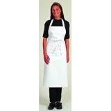 Review Dennys  / White Bib Apron, 100% Pure Cotton,