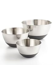Martha Stewart Collection Non-Skid Mixing Bowls, Set of 3