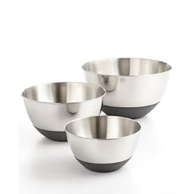 Martha Stewart Collection Non-Skid Mixing Bowls, Set of 3 by Martha Stewart