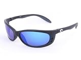 Costa Del Mar Fathom Sunglasses - Black Frame, Blue Mirror Glass Lenses