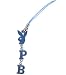 Playboy Baby Blue Rabbit Head Cell Phone Charm