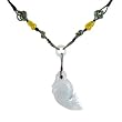 Hand Knotted Adjustable Jade Fish (Yu) Necklace