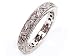 Diamond Engraved Dome Wedding Band or Stacking Ring 18k White Gold, Ring Size 6, CTW 0.40