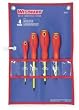 Westward 1YXN4 Insulated Combo Screwdriver Set, 4 Pc