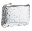 Marc By Marc Jacobs Limited Edition Heart Skinny Case Wallet Bag with Key Ring Silver