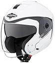 CABERG Sintesi Jet, Moderner Jet-Helm mit Sonnenblende, weiss