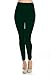 VIV Collection Women's Solid High Waisted Fleece Leggings for Fall/Winter