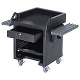 Cambro Versa Portable Cashier Cart: Standard Casters - With Dual Tray Rails