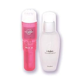 Doc Johnson i-Vibe Pocket Rocket Vibrator and Personal i-Lubricant