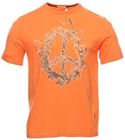 Maharishi 'Edible Pacifist' Orange Graphic T-Shirt Tee Shirt , Size Large