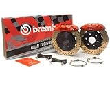 Brembo (1A1.6005A-BLK A41) GT 4 Piston Big Brake Kits - 328x28 2-Piece Front - Drilled - Black