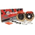 Brembo (1E5.5004A-BLK Foc) GT 4 Piston Big Brake Kits - 305x28 1-Piece Front - Slotted - Black