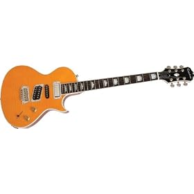 Epiphone Nighthawk Custom Reissue Electric Guitar, Translucent Amber: Musical Instruments