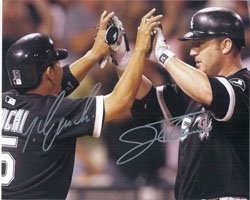 White Sox, Chicago (Jim Thome, Tadahito Iguchi) Autographed/Hand Signed 8x10 Photo By Jim Thome and