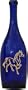 Cobalt Blue Curvy Incense Bottle Burner with Horse Design