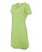 Lat Womens Fine Jersey Crossover V-Neck Coverup Dress,Key Lime,Large/X-Large