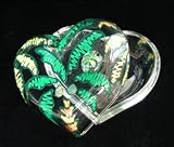 Party Palms Design - Hand Painted - Heart Shaped Box - 2 pieces - 4.5 inch diameter Party Palms Design - Hand Painted - Heart Shaped Box - 2 pieces