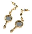 Beautiful 18kgp Fairy Tale Mirror Charm Earrings by Kidada for Disney Couture ~ COMES WITH AUTHENTIC DISNEY COUTURE KIDADA POUCH!