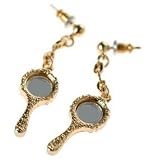 Beautiful 18kgp Fairy Tale Mirror Charm Earrings by Kidada for Disney Couture ~ COMES WITH...