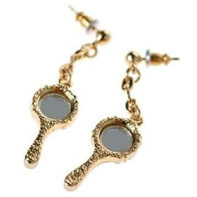 Beautiful 18kgp Fairy Tale Mirror Charm Earrings by Kidada for Disney Couture ~ COMES WITH...