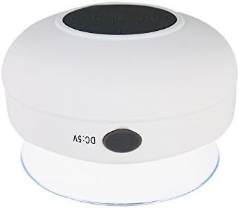 Generic Portable Subwoofer Shower Waterproof Wireless Bluetooth Speaker Car Handsfree Receive Call Music Suction Phone Mic for Iphone (White)
