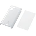 ELECOM docomo  Xperia acro SO-02C シェルカバー (液晶保護フィルム付)  クリア PD-SOX3PVCR