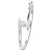 Sterling Silver 1/2 ct. Cubic Zirconia Solitaire Bangle Bracelet