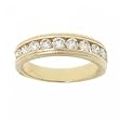 Diamond Anniversary Band 14KT Yellow Gold 1/2 CT Channel Set -