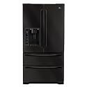 LG : LMX25981SB 24.7 cu. Ft French Door Refrigerator with 4 Split Spill-Proof Glass Shelves Black