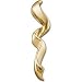 14kt Yellow Gold Wavy Ribbon Vertical Pendant Slide