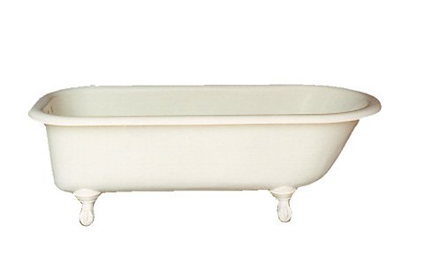 Buy 60″ ROLLED RIM CLAWFOOT BATH TUB, Fiberglass bath tub – White feet bathtub