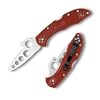 Delica 4 Trainer, Wave, Red FRN Handle, Blunt Edge