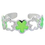 Green FOUR LEAF CLOVER Toe Ring