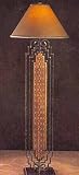 Glaze Old Copper Wrought Iron Floor Lamp