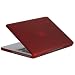 Speck Products MB13AU-SAT-RED 13-Inch Aluminum Unibody/Black Keyboard, See Thru Satin Soft Touch Hard Shell Case for Macbook (Red)
