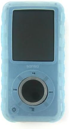 SanDisk Sansa e250 e260 e270 e280 Premium Silicone Skin Kit - Belt Clip - Sports Armband - 7 Color Options, BLUE+ARMBAND