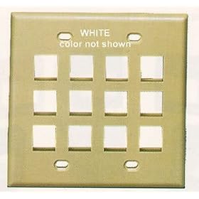 ICC IC107F12WH - 12Port Face White (ICC-FACE-12-WH)
