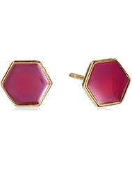 gorjana "Sunset" Hexagon Stud Earrings