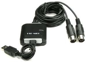 BSTL Premium USB to MIDI Adapter Cable, USB A to 2 x DIN-5