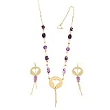 Amethyst Necklace & Earring Set