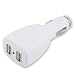Eforcity 2 Port USB In-Car DC Power Charger Adapter + 2Pk Cable