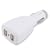 Eforcity 2 Port USB In-Car DC Power Charger Adapter + 2Pk Cable