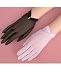 15 Denier Stretch Sparkle Sheer Tricot Shortie with gathered hem and rhinestone trim Bridal Wedding Formal Prom Gloves