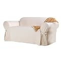 Sure Fit Cotton Duck Sofa Slipcover - Natural