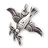 Sterling Silver Dove and 18-inch Chain