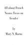 All about French Nouns: Focus on Gender