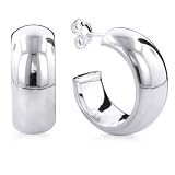 Sterling Silver Polished Hoop Earrings