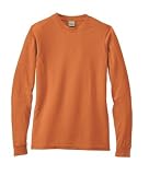 NEW District Threads - Long Sleeve Pigment-Dyed Tee Burnt Orange-2XL