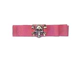 Skull & Crossbones on Pinch Clip, Pinch clip with Velcro, Emerald